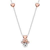 Collana Disney Bambino DISNEY PREZIOSI PER BAMBINI IN ARGENTO MICKEY e MINNIE MOUSE in Argento Cristallo NS00016TRWL-157.CS